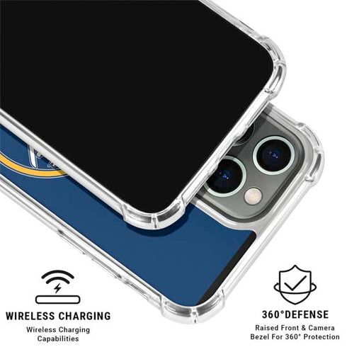 NHL Buffalo Sabres Solid Background iPhone 16 Pro Clear Case
